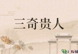 三奇贵人入命好吗