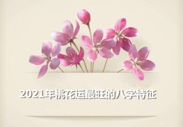 2021年桃花运最旺的八字特征